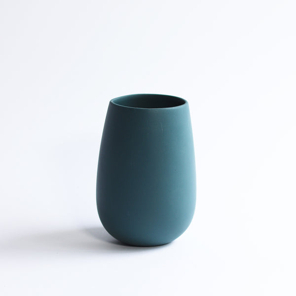 Stoneware Hedy Vase - Peacock Blue/Green