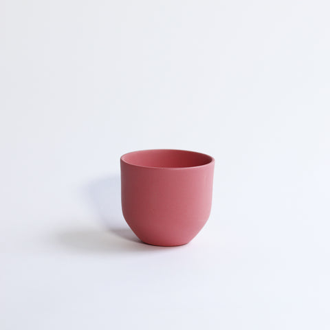 Stoneware Espresso Cup - Pinky/Red