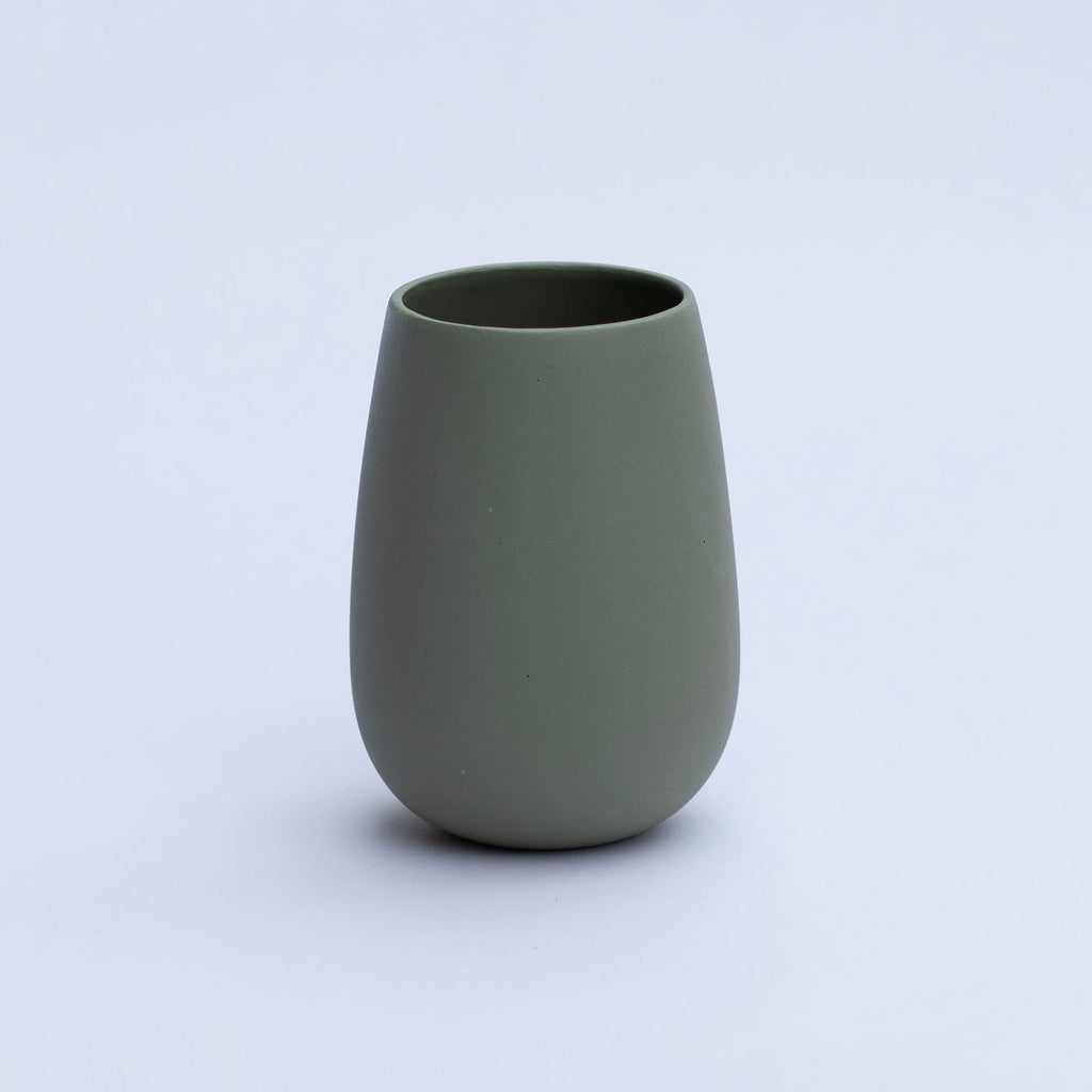 Stoneware Hedy Vase - Green