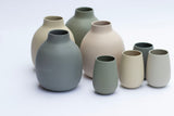 Stoneware Moo Vase - Green