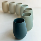 Stoneware Hedy Bud Vase - Blue Grey