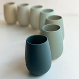 Stoneware Hedy Vase - Peacock Blue/Green