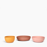 Commune Nesting Bowl Set (Brown/Pink/Orange)