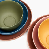 Commune Nesting Bowl Set (Brown/Pink/Orange)